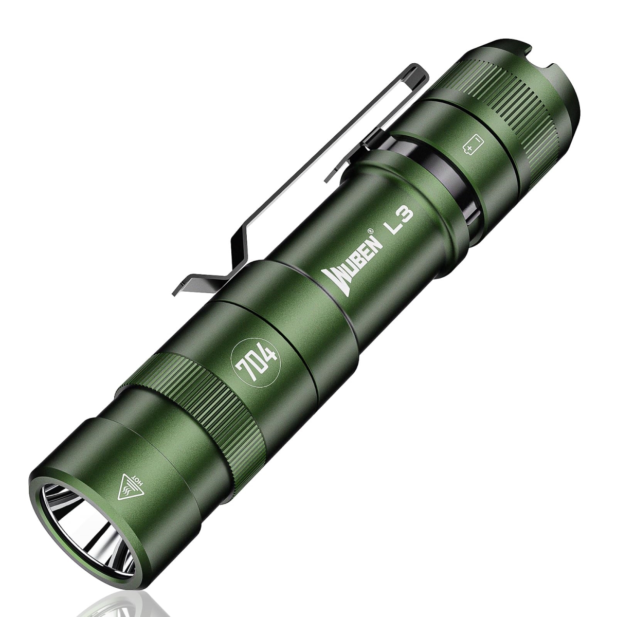 NT86410 WUBEN L3 Tactical Rechargeable Flashlights, 3000 Lumens, Dual-Way USB C Charging, 7 Light Modes