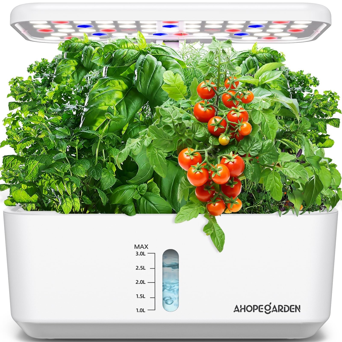 NT86419 Ahopegarden Indoor Hydroponics Growing System with LED Grow Light, 10 Pods Plant Germination Kit