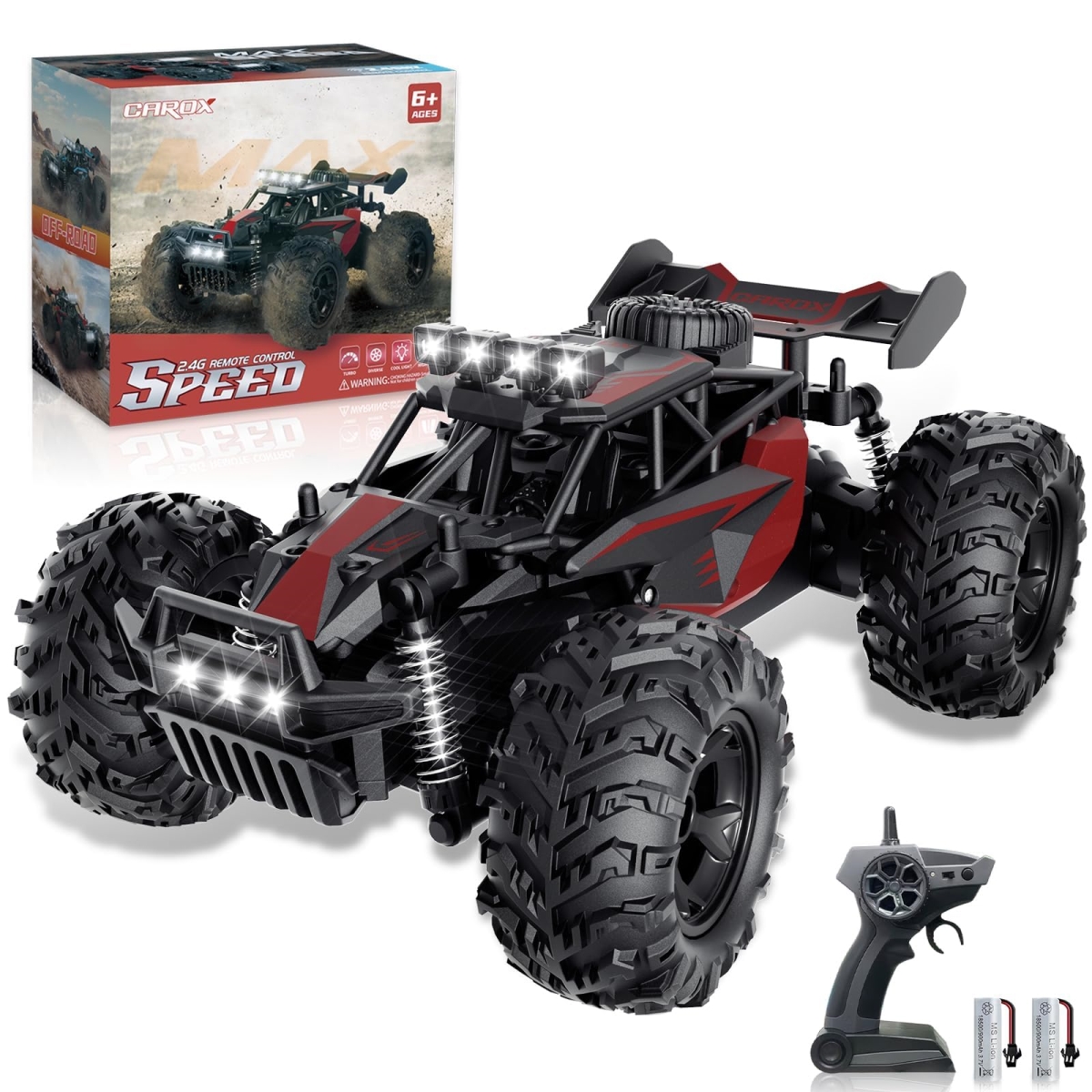 NT86657 Carox Remote Control Car, 2.4 Ghz 25 KMH High Speed Remote Control Car, 1-16 Scale Off-Road Monster Truck