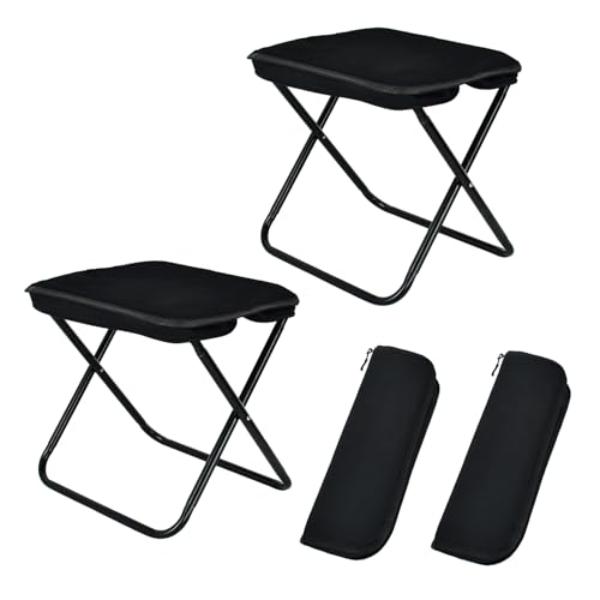 NT87022 Collapsible Stool, Lightweight Portable Chair for Adults, Holds Up to 330 lbs - Pack of 2