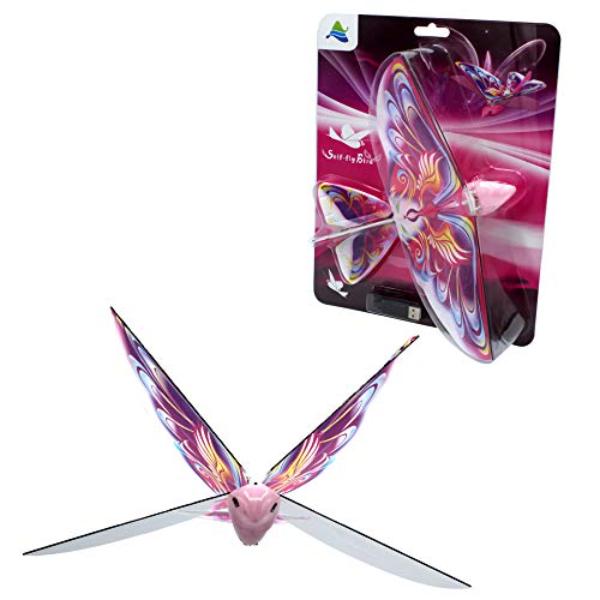 NT87561 MUKIKIM Self Flying eBird Pink Butterfly - Electronic Flying Bird Drone Toys