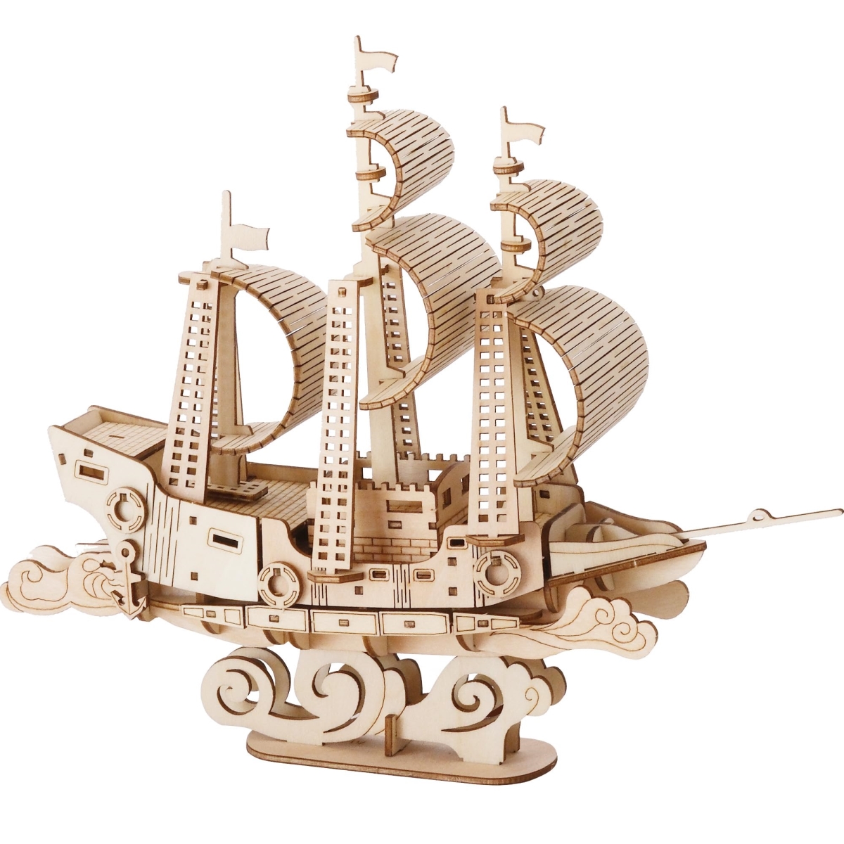 NT88008 Suerte 3D Wooden Puzzle Model Boat Kit