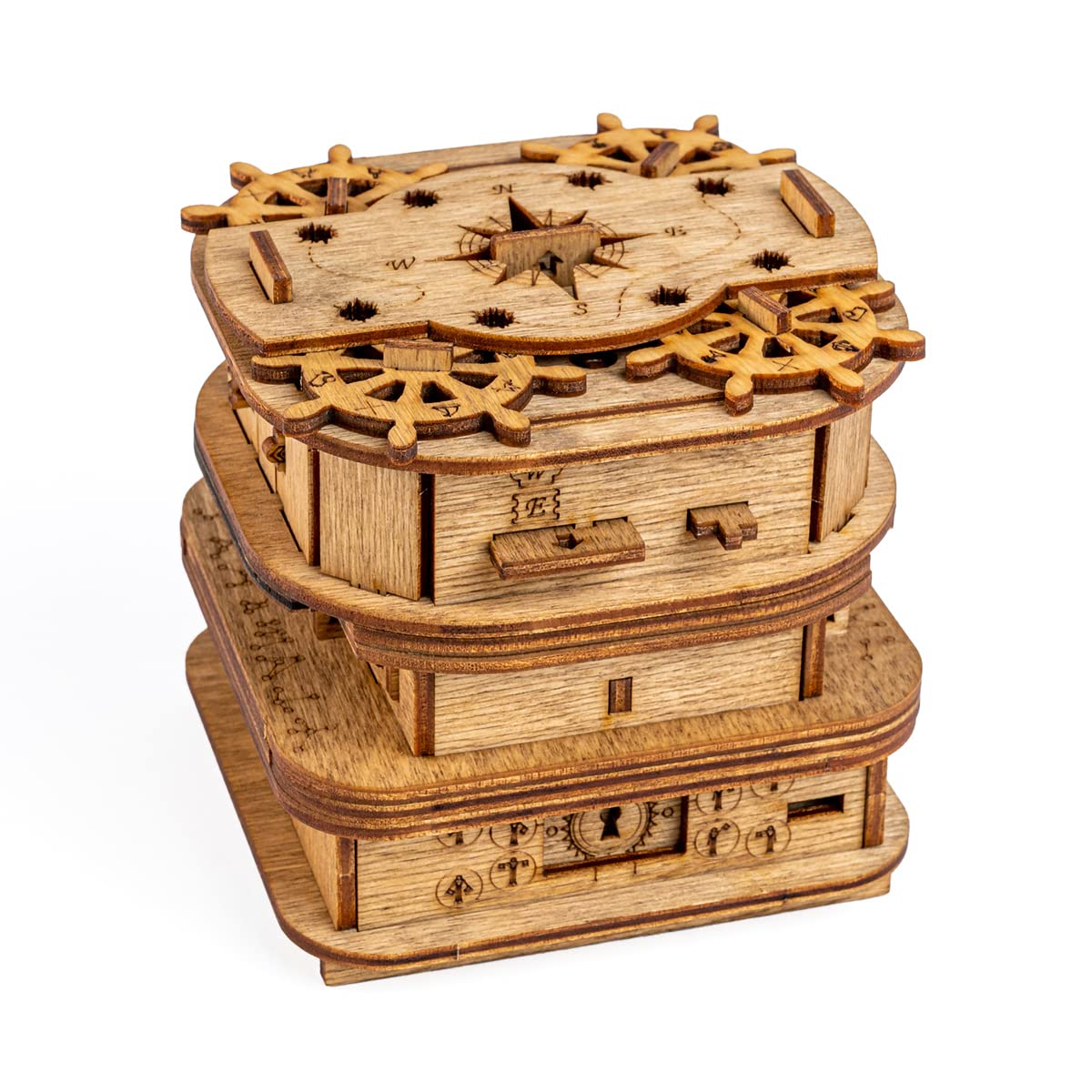 NT88106 iDventure Cluebox - Davy Jones Locker - Escape Room Game - 3D Wooden Puzzle for Adults
