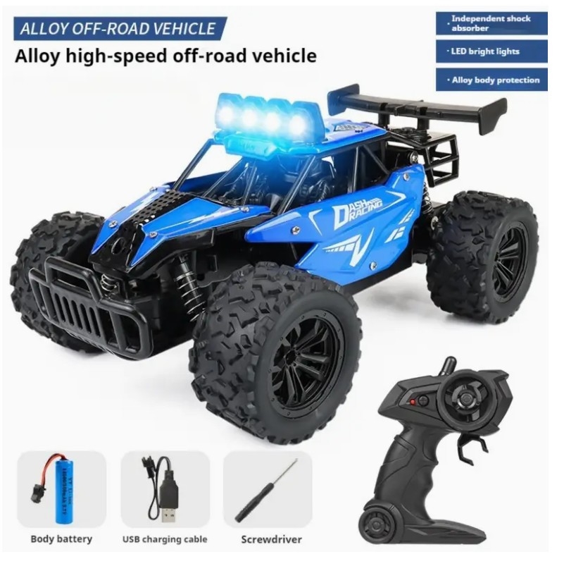 Picture of Asonic 83703 CoolRC NC23695 1-16 Scale Blue All Terrain 2WD 2.4 GHz Off Road High Speed 20 KMH RC Monster Truck Racing