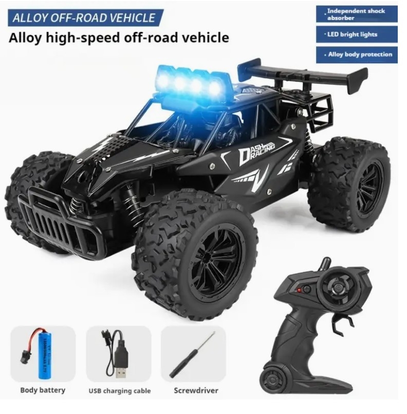 Picture of ASonic 83704 CoolRC NC23695 1-16 Scale Black All Terrain 2WD 2.4 GHz Off Road High Speed 20 KMH RC Monster Truck Racing