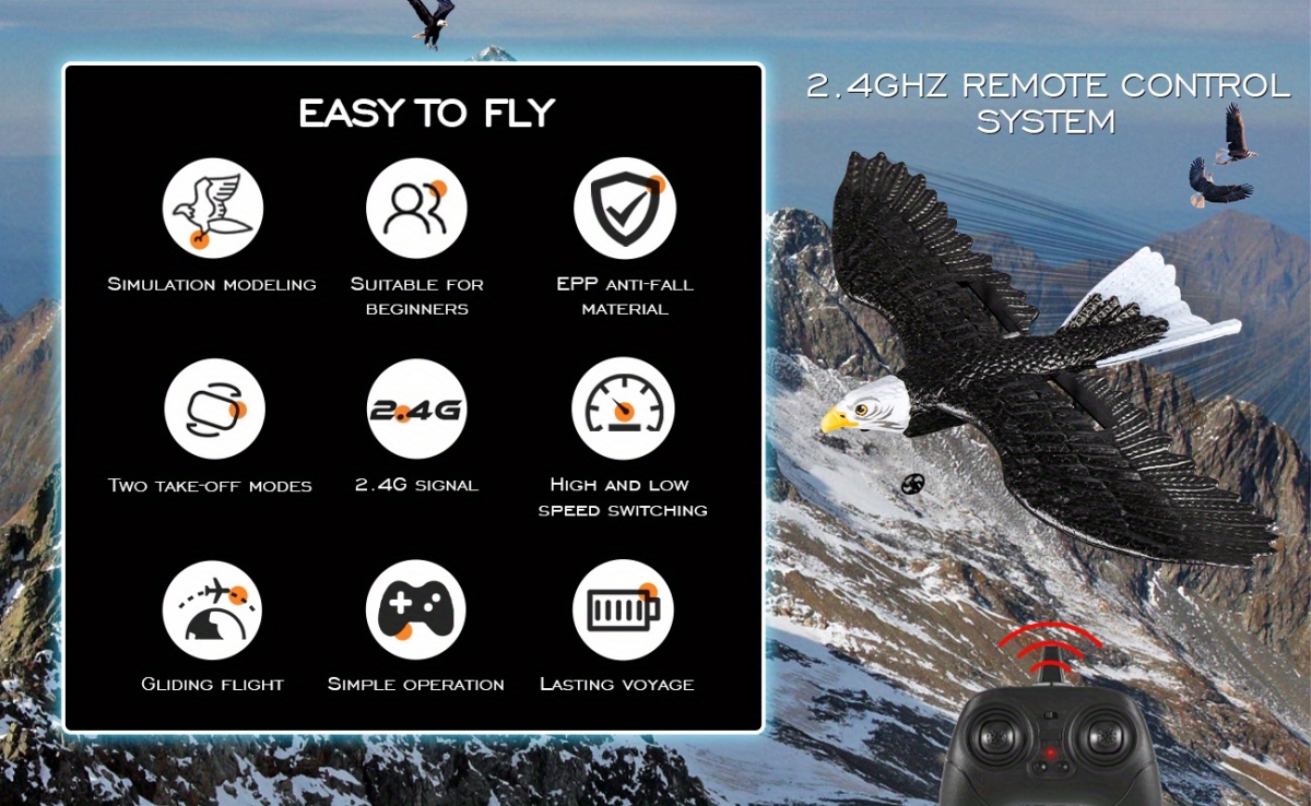 NT32383 RTF Remote Control Eagle Plane