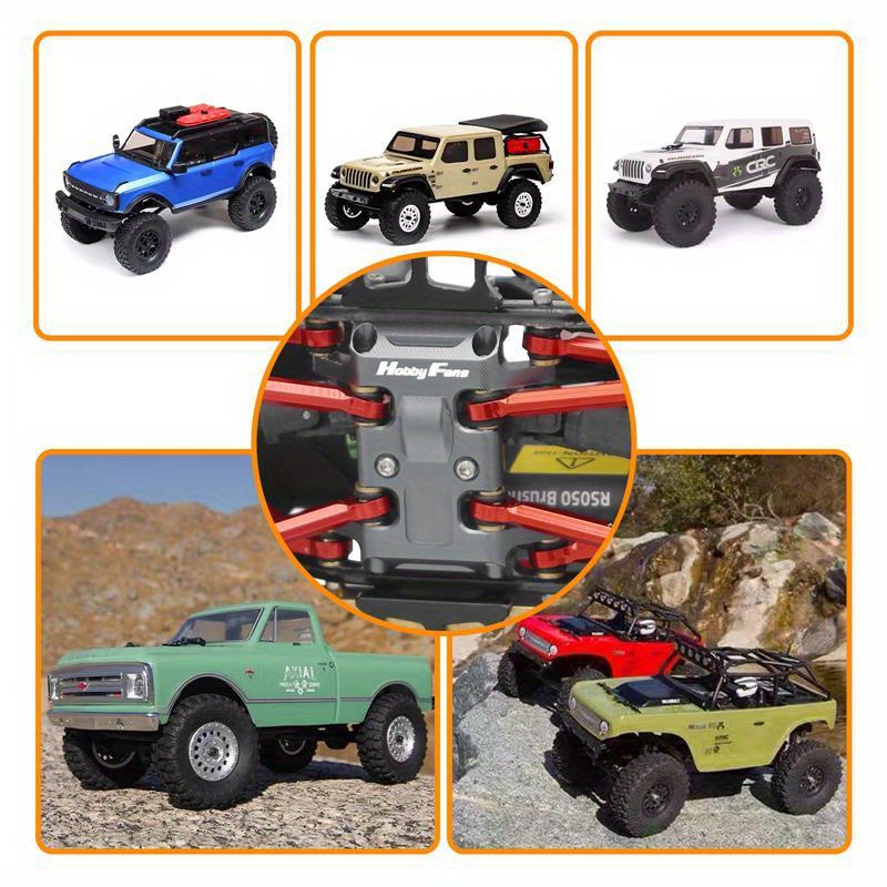 Picture of Netjett NT32396 RC Skid Plate Aluminium Alloy Center Gearbox Mount for 1-24 RC Crawler Car Axial SCX24 Gladiator