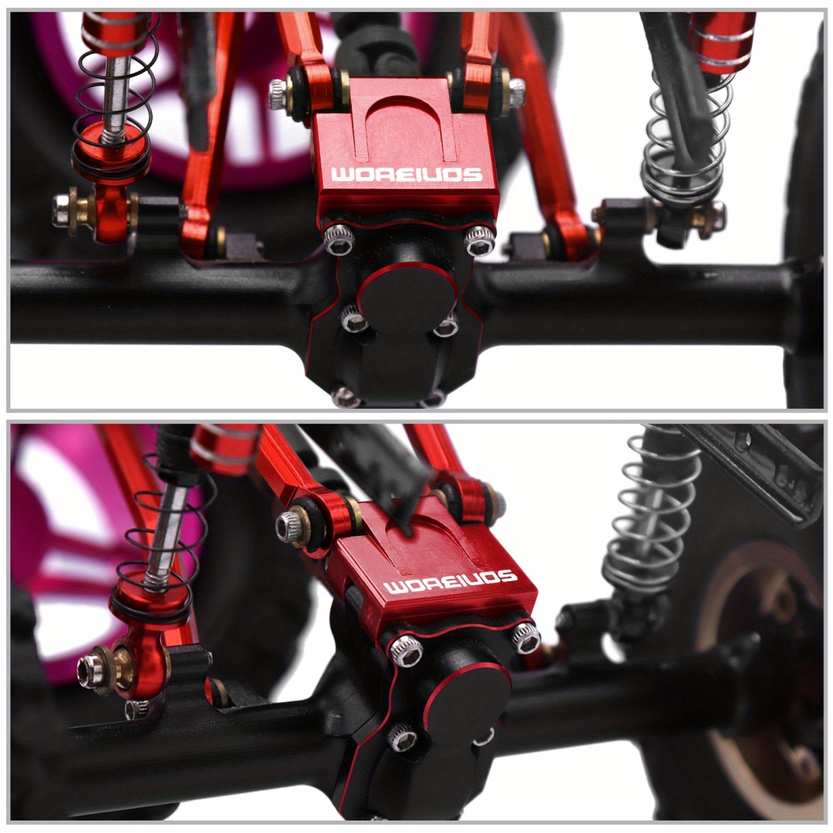NT32416 Red RC Stainless Steel Front & Rear Axle Drive Shaft