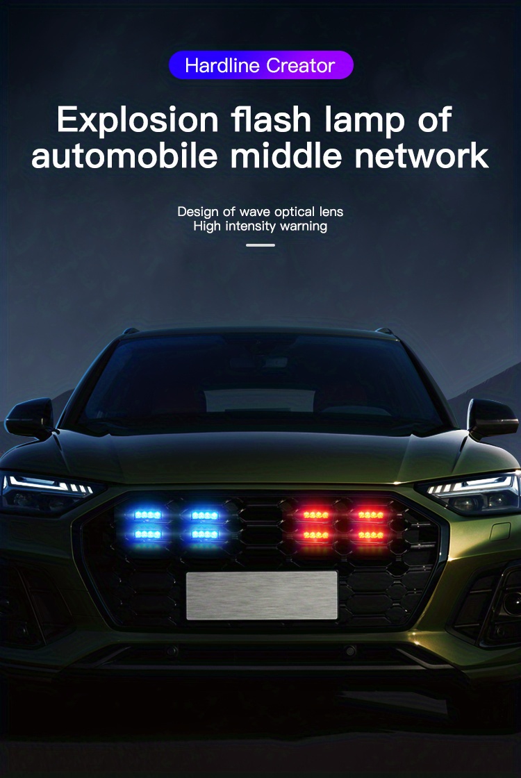 NT32431 Remote Control Center Mesh Decorative Car Flashing Light