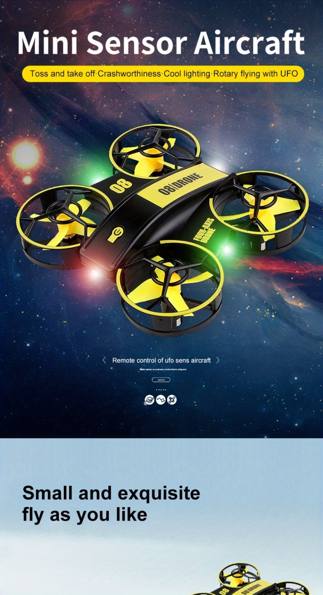 NT32503 Remote Control Four-axis Induction Aircraft Toy