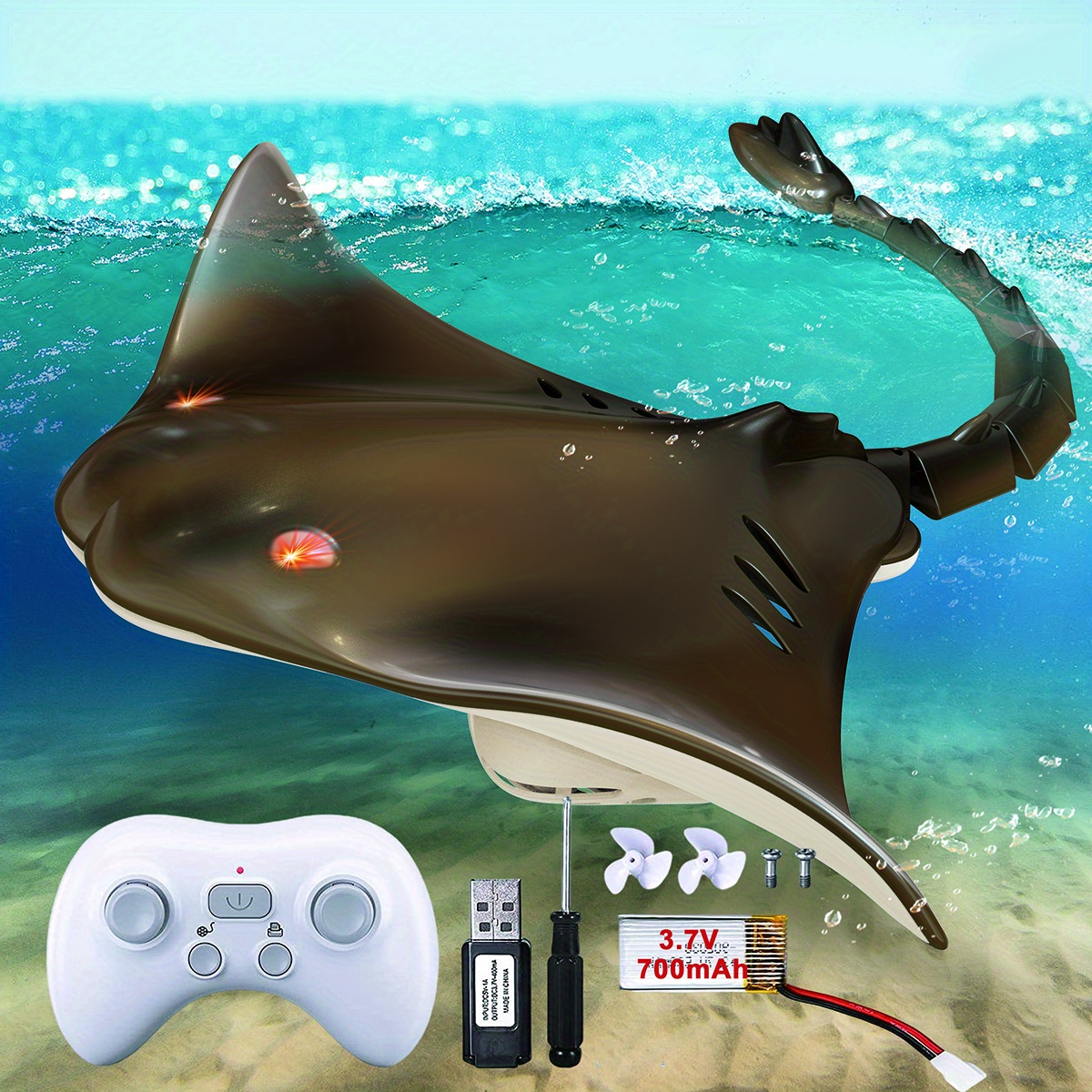 NT32510 Remote Control Manta Ray Pool Toys for Kids
