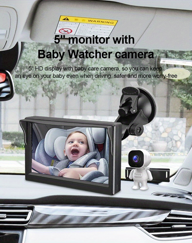 NT31206 5 in. HD Screen Baby Car Camera
