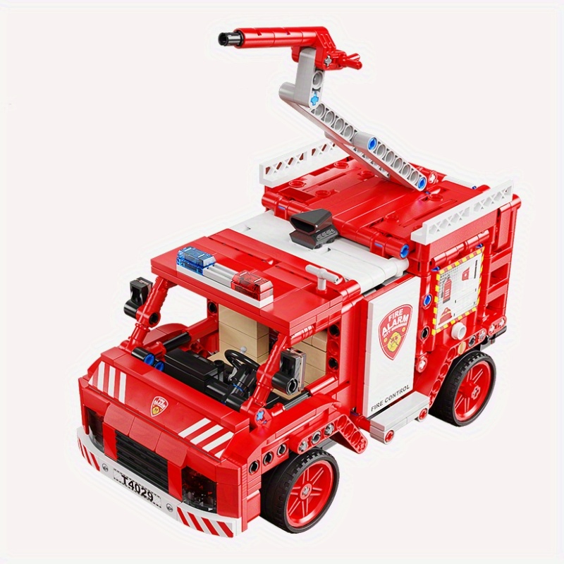 NT31218 City Fire Truck High Tech Remote Control Engineering Car, 586 Piece