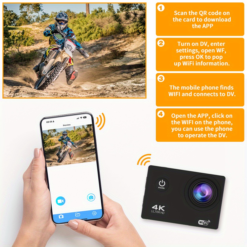 NT31295 4K Ultra HD Action Camera