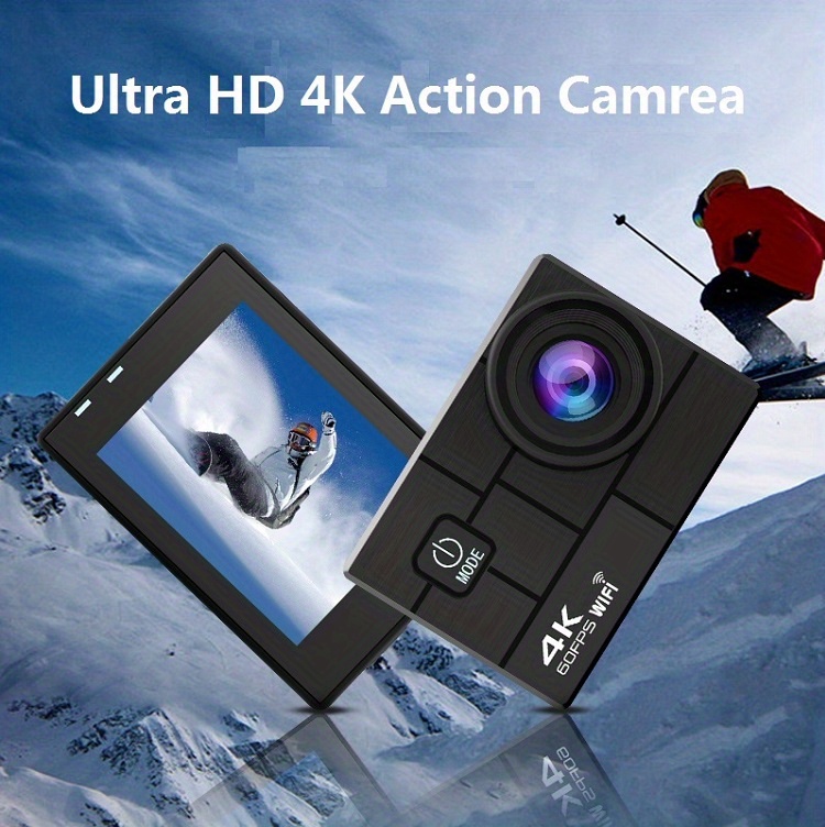 NT31297 Ultra HD 4K-60FPS WiFi Action Camera