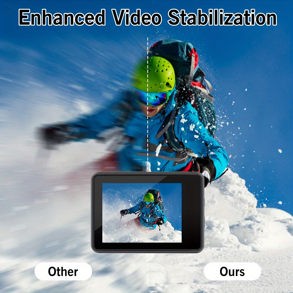 NT31299 Action Camera with 4K60FPS 24 MP EIS Stabilization