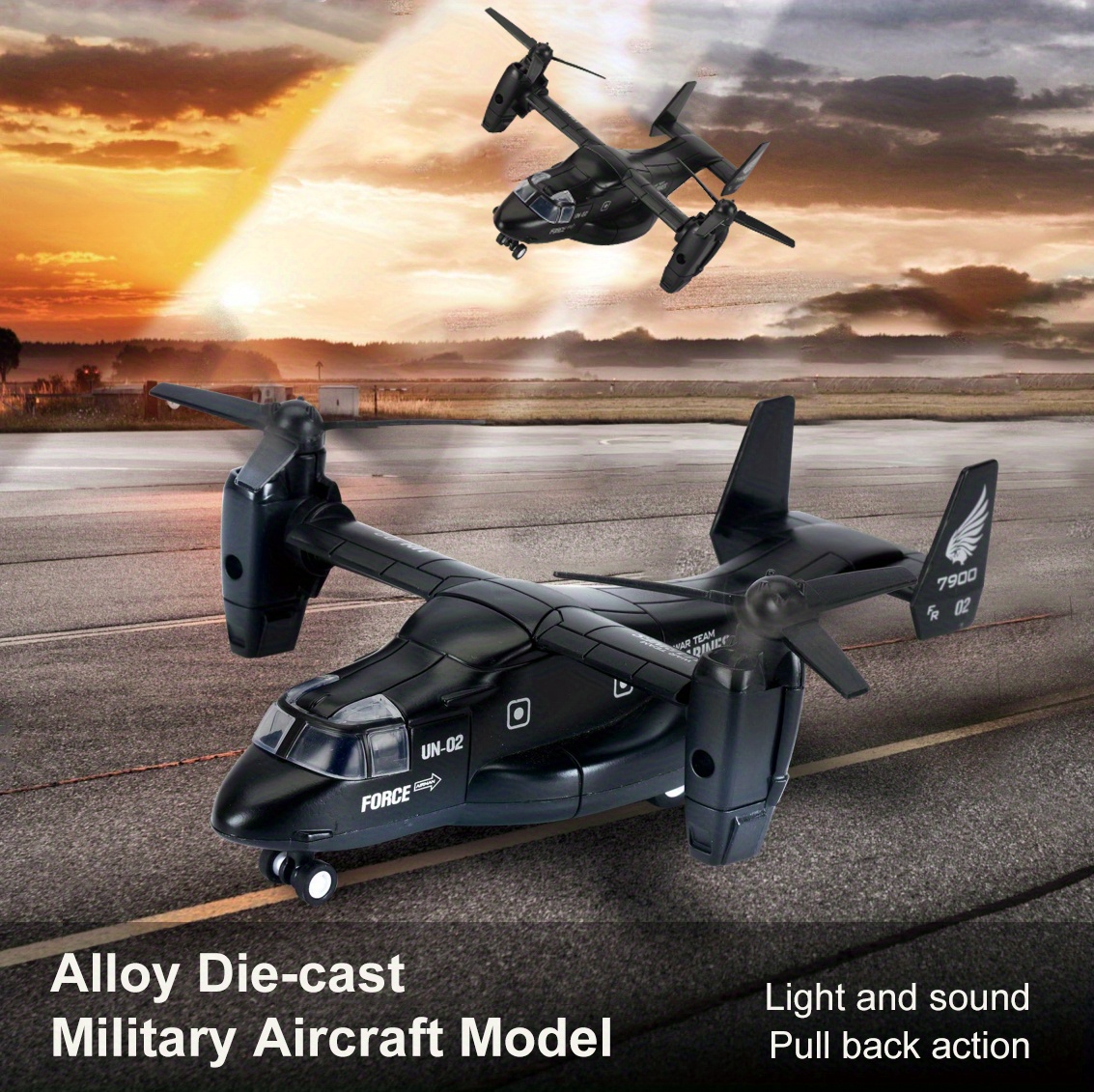 NT31334 Alloy Helicopter Model Toy with Pullback Mode