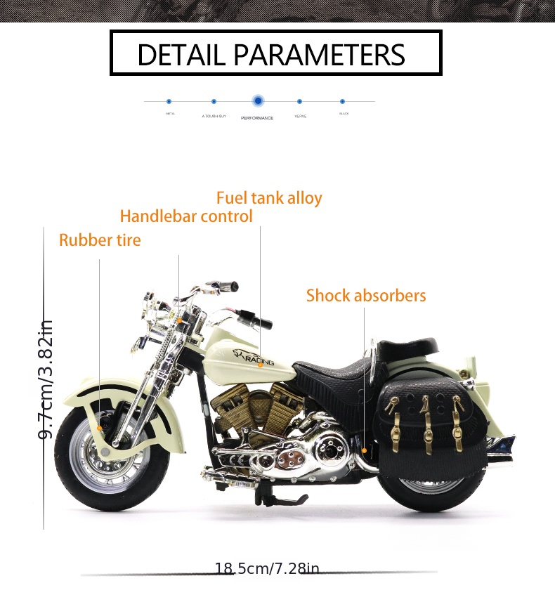NT31342 Alloy Motorcycle Model Childrens Toys