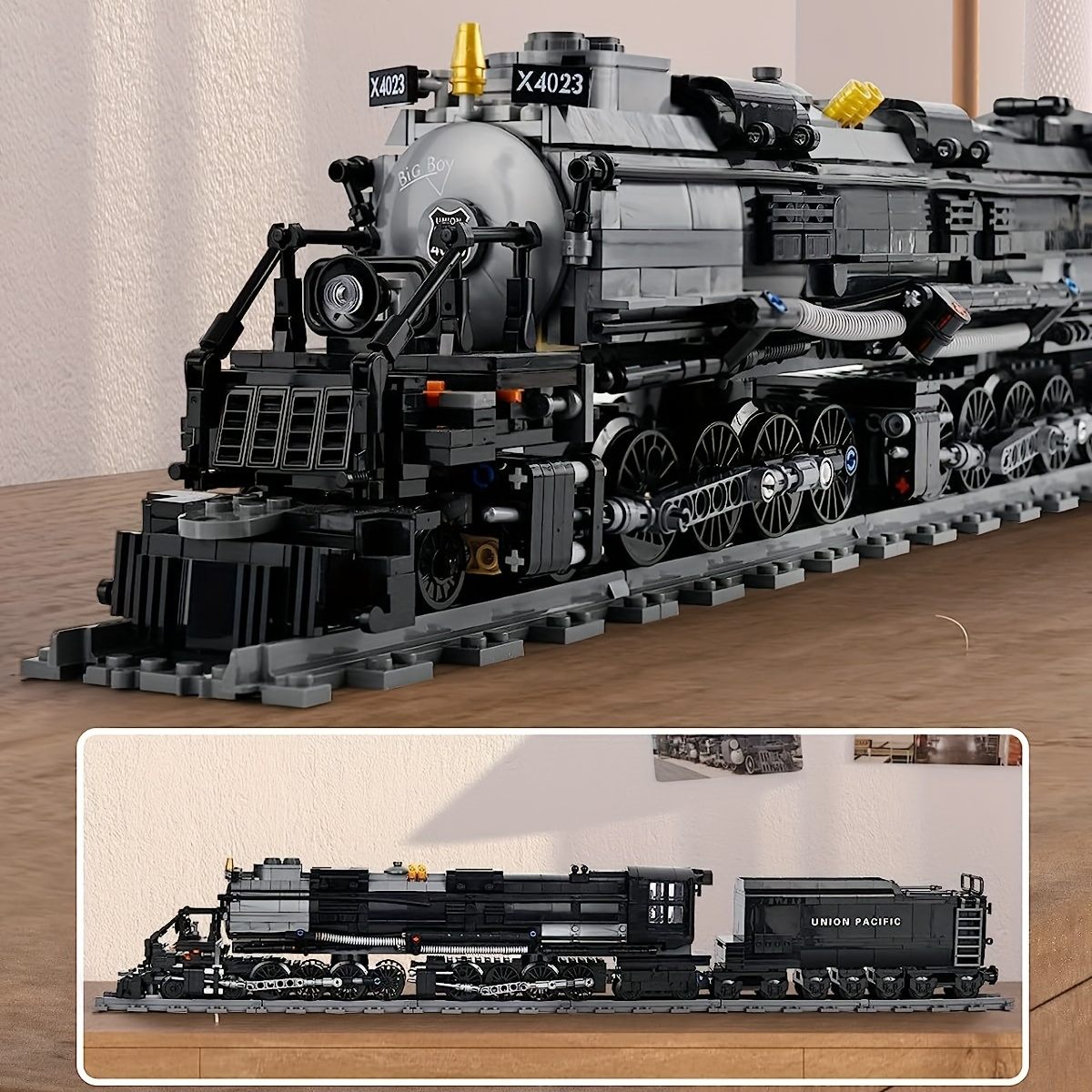 NT31378 Badboy Steam Train Building Kit, 1608 Piece
