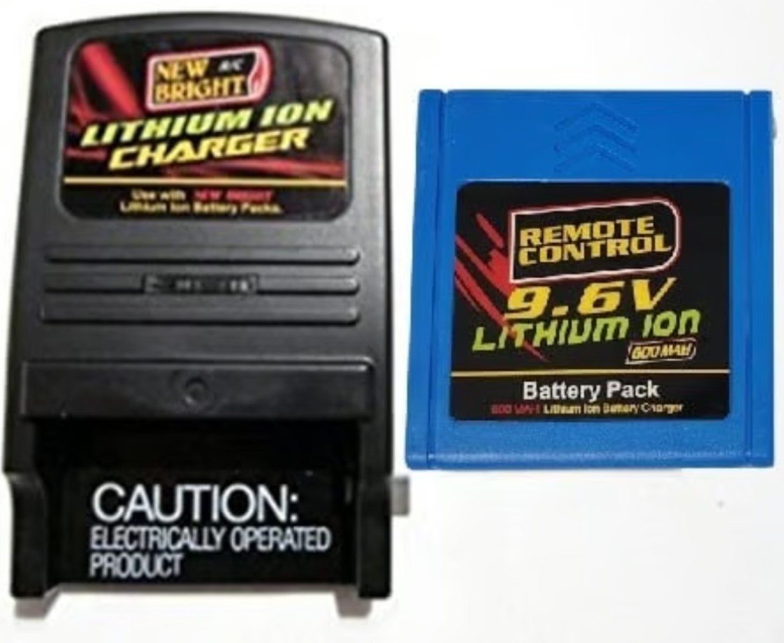 88688 Combo   9.6 Volts / 600 mah Lithium-Ion Battery & AC Charger for   Bright RC Truck