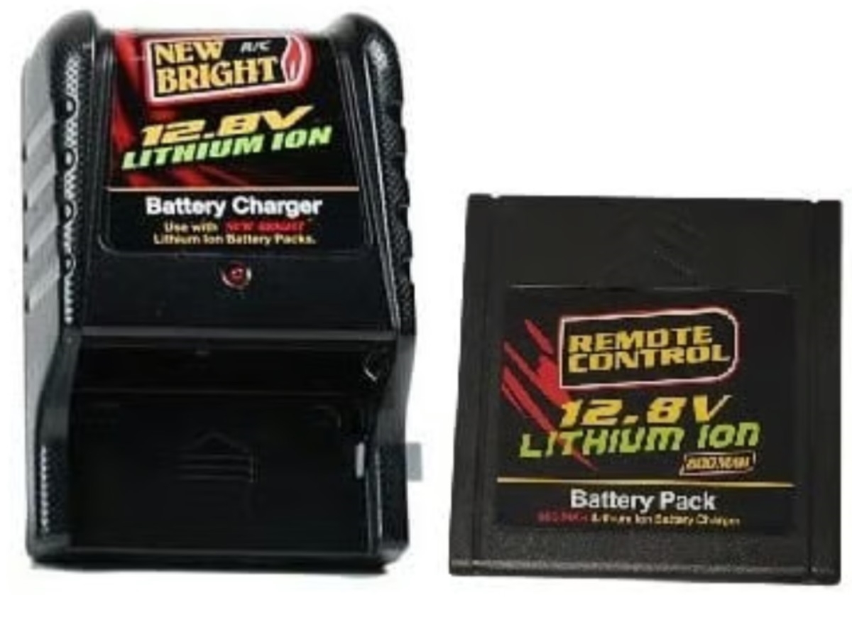 88685 Combo 12.8 Volts / 600 mah Lithium-Ion Battery & AC Charger replacement for   Bright RC Truck