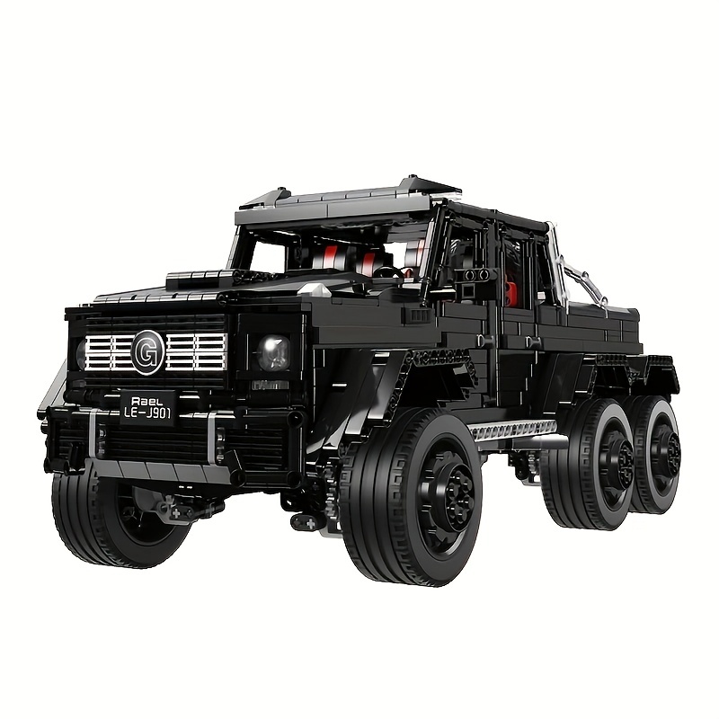 NT31402 Black Pickup G63 6x6 MOC Building Blocks & Engineering Toy, 3300 Piece