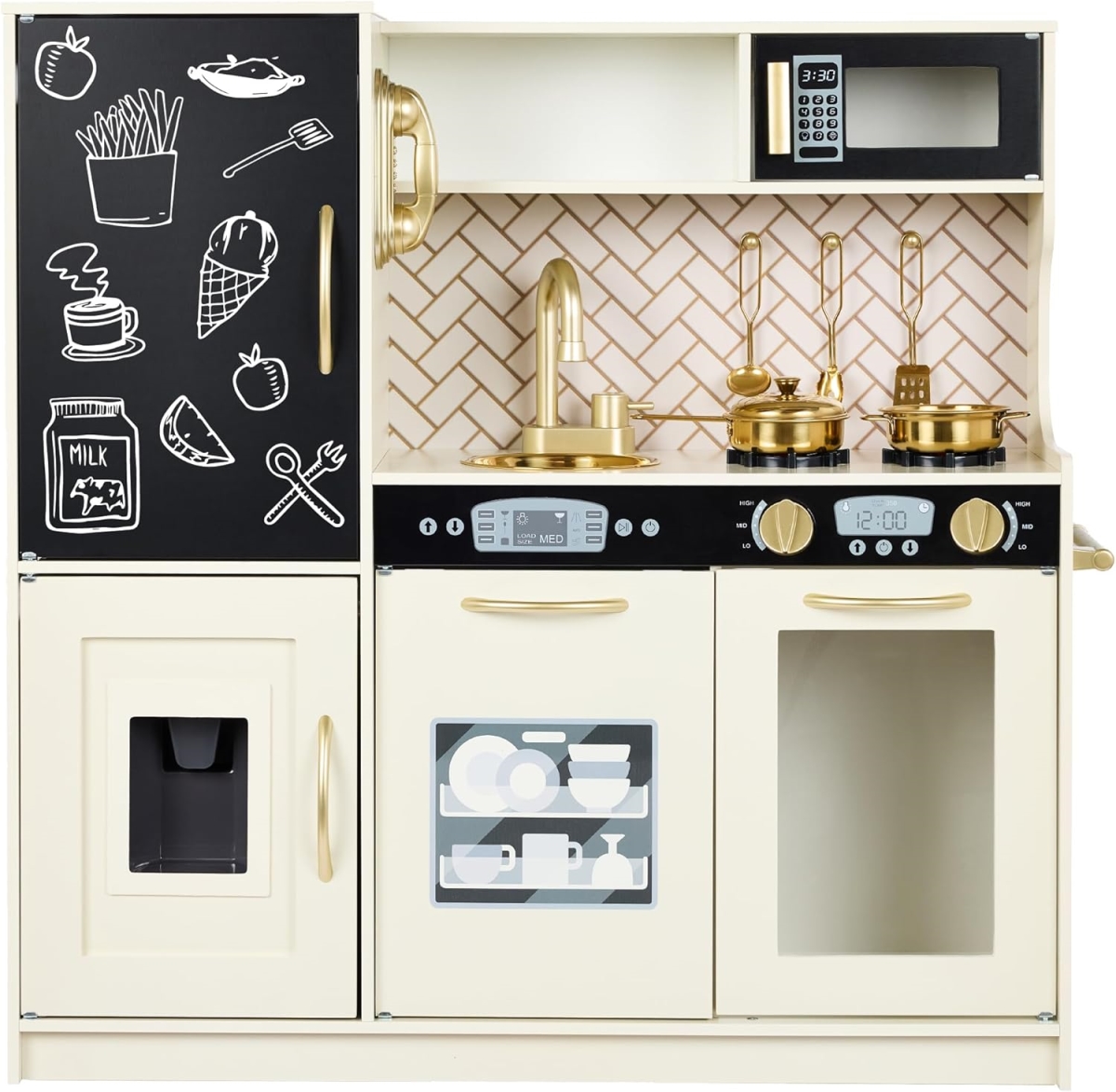 XS108955 Best Choice Products Pretend Play Kitchen Wooden Toy Set
