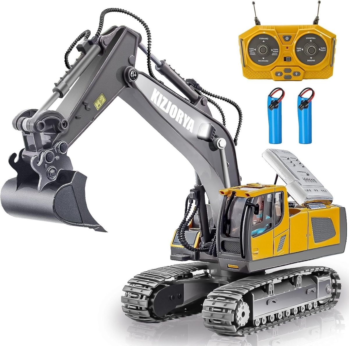 XS107226 Remote Control Excavator - 11 Channel RC Construction Vehicle