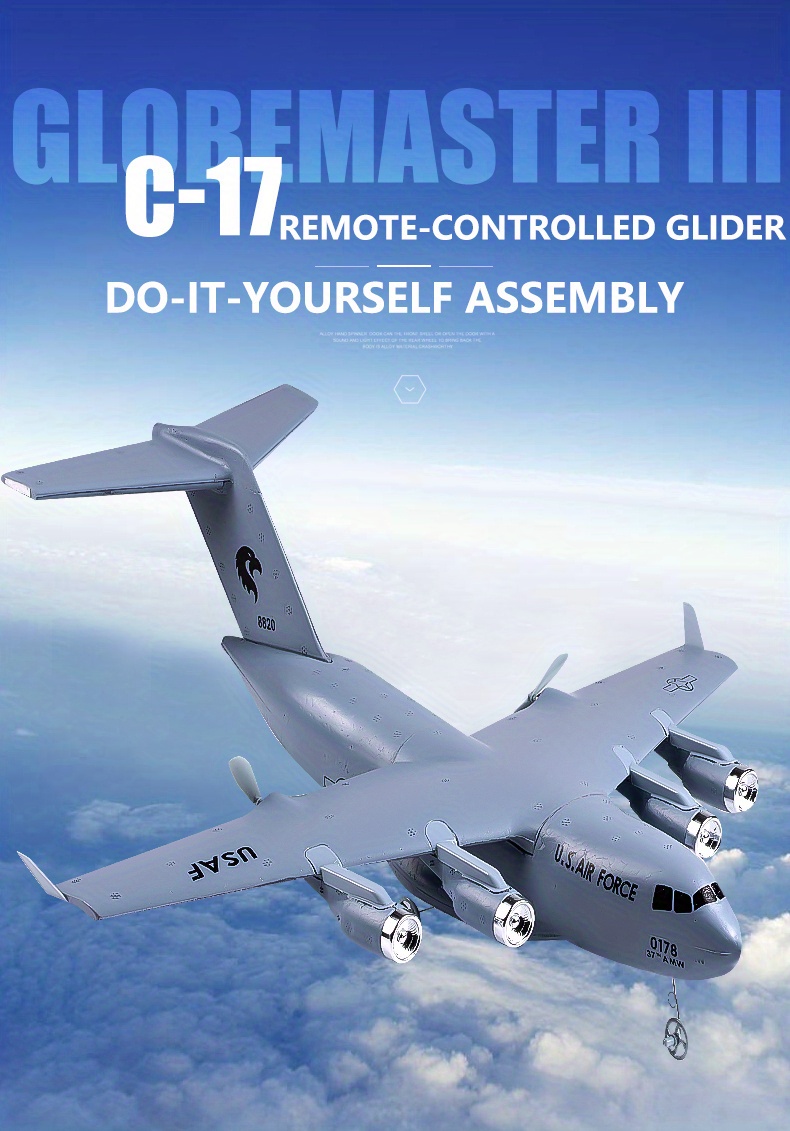 NT32553 Remote-Controlled C17 Large Transport Aircraft Toy