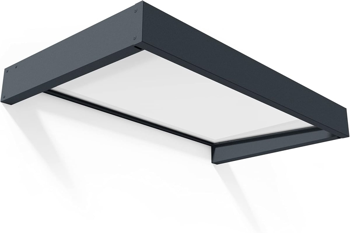 XS107235 5 x 3 ft. Palram Canopia Sophia 1600 Awning, White & Mist