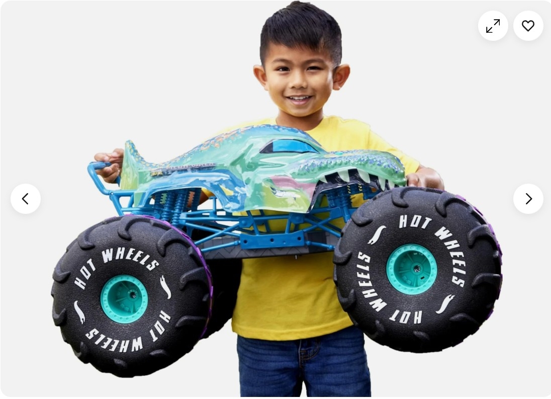 WA88723 RC Monster Trucks Mega Wrex in 1:6 Scale, Extra Large Remote-Control Toy Truck