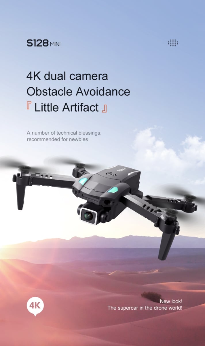 NT32588 S128 Mini Drone Toy with 4K HD Camera