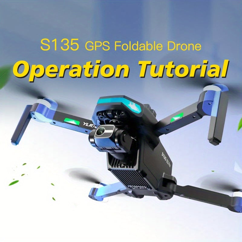 NT32590 S135 GPS UHD Dual Camera Foldable Drone with Wifi LED Screen Remote Control -  netjett
