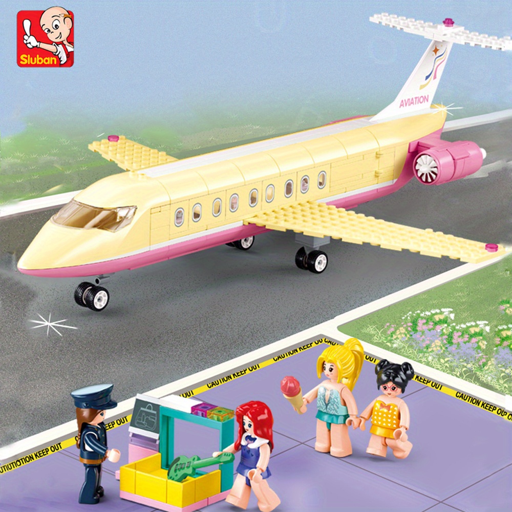 NT32653 Sluban Holiday Airplane Scene Building Blocks Toy