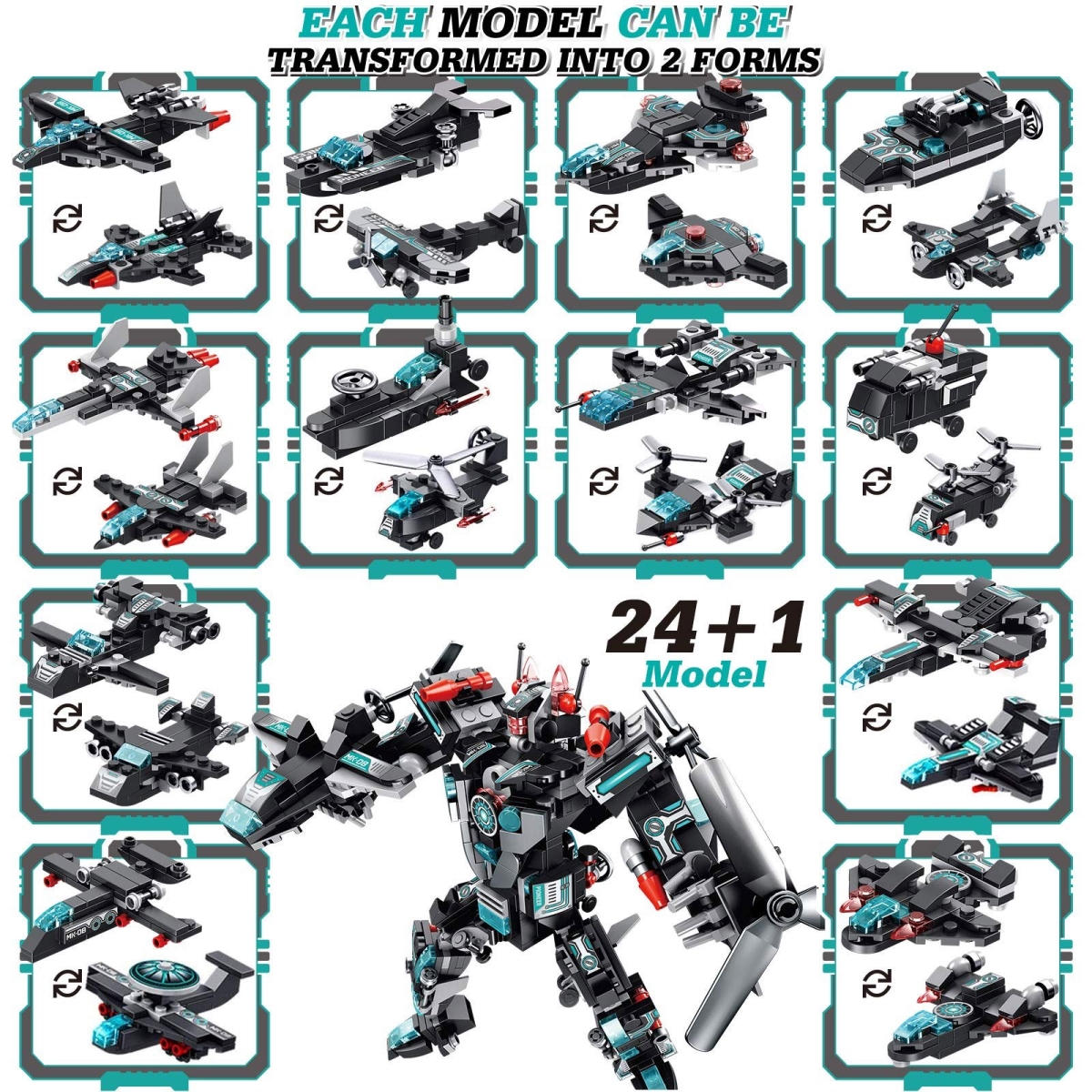 NT32689 Stem Robot Toy for Boys, 577 Piece