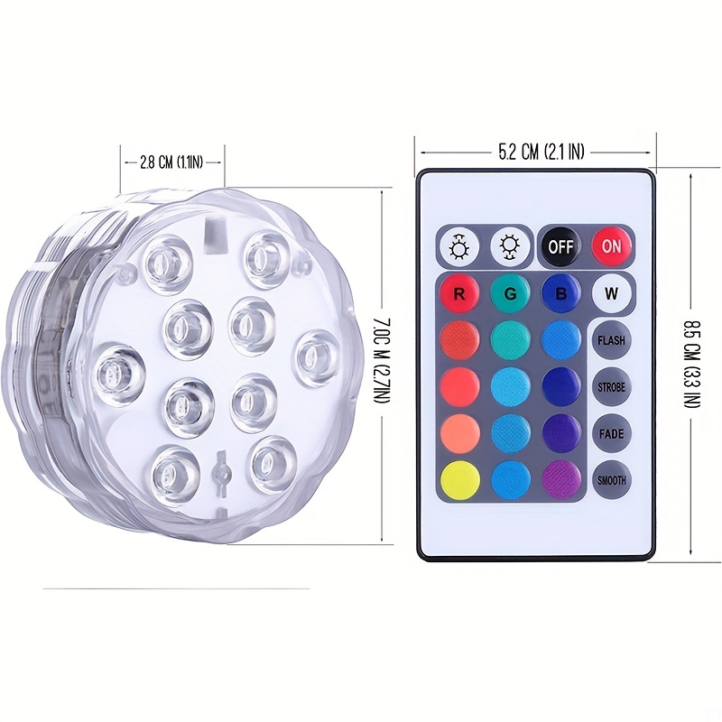 NT32707 Remote Control Submersible LED Lights