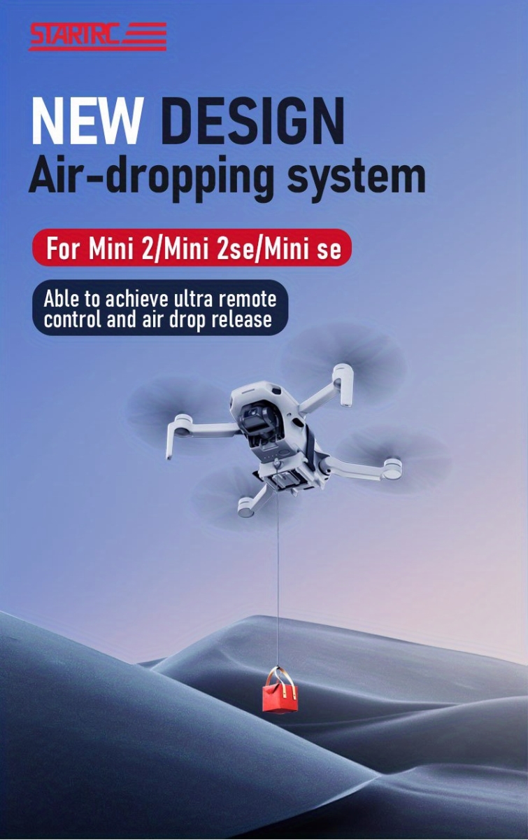 NT32712 Air Dropping System for DJI Mini 2 SE & Mini 2 Dispenser, Gray