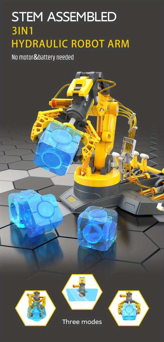 NT32729 Stem Teach Tech Hydraulic Arm Building Toy