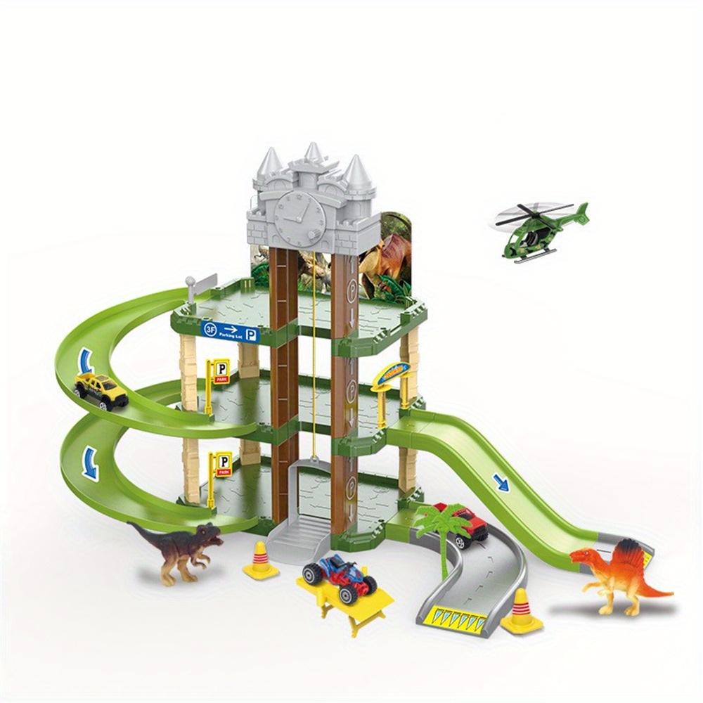 NT32771 Three-Dimensional Dinosaur Style Track Parking Lot Toy