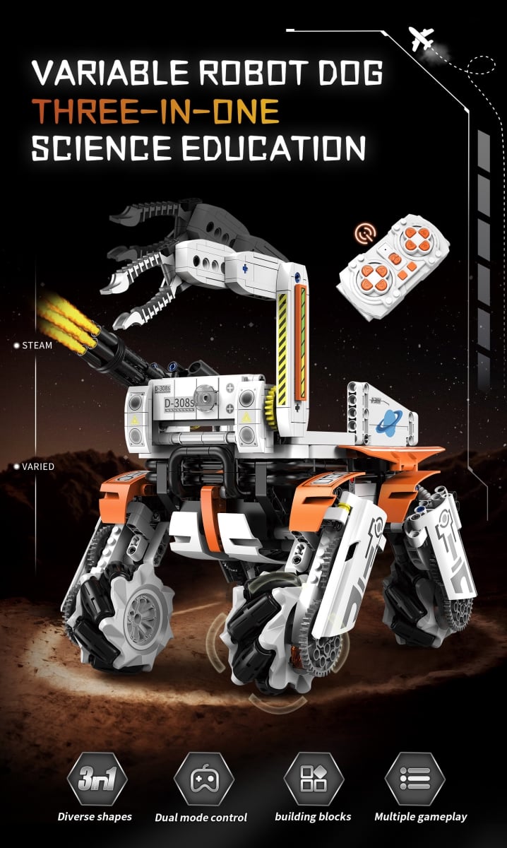 NT32772 Three-in-one Science & Education Multi-form Combat Robot
