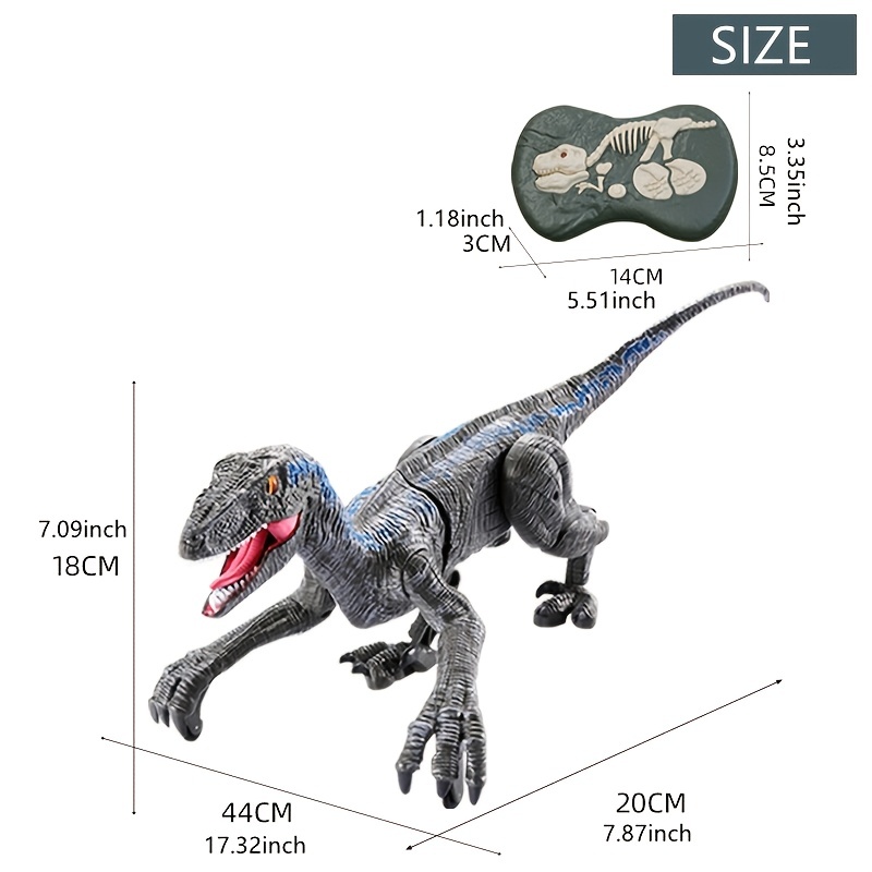 NT31479 Childrens Wireless Five-way Remote Control Velociraptor Toy