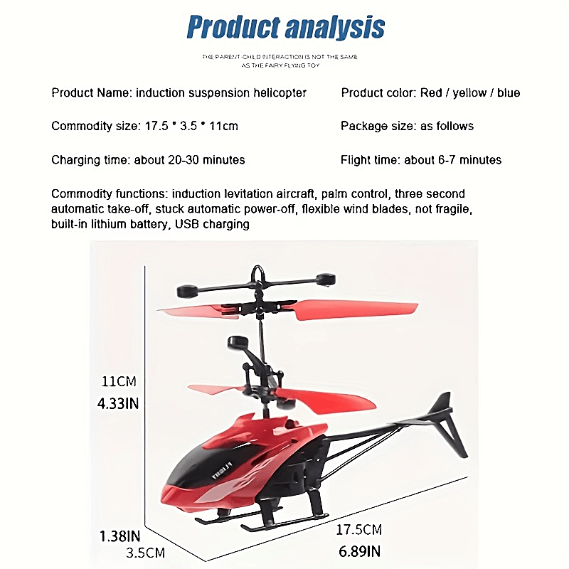 NT31511 Childrens Gift Remote Control Intelligent Sensor Combat Helicopter
