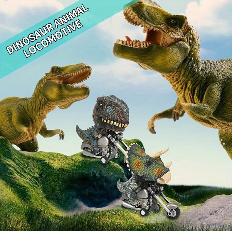 NT31537 Childrens Simulation Dinosaur Pullback Motorcycle Model Toys
