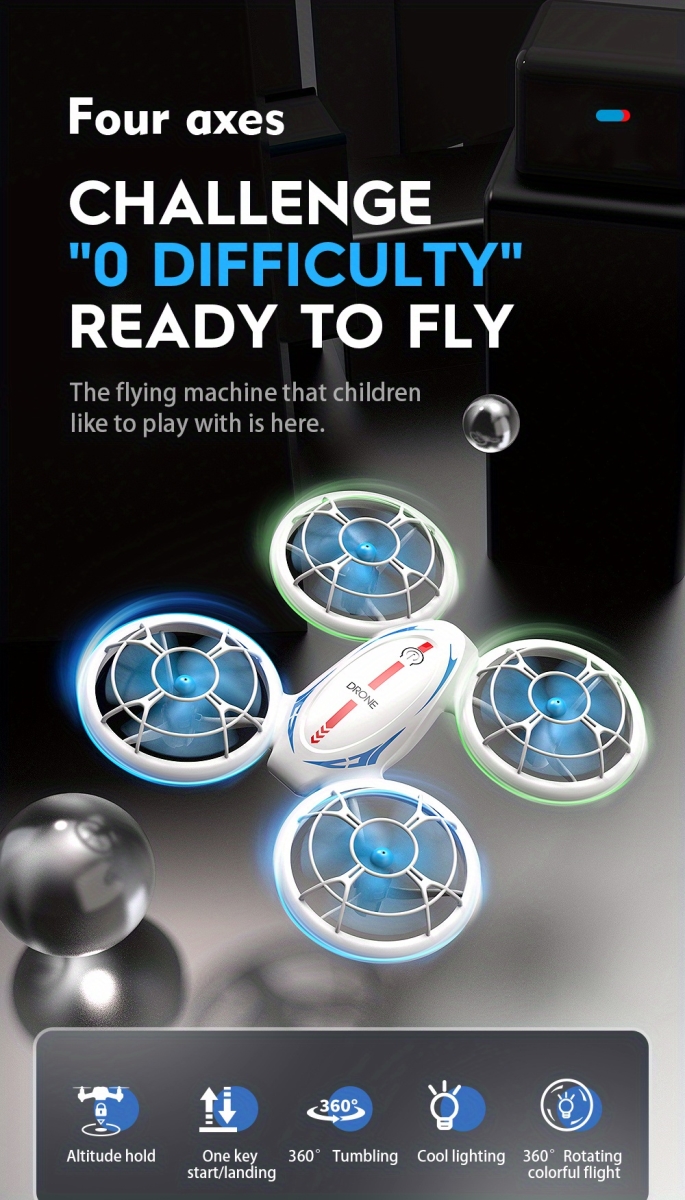 NT31603 Colored Light Drone Quadcopter Cool Toy