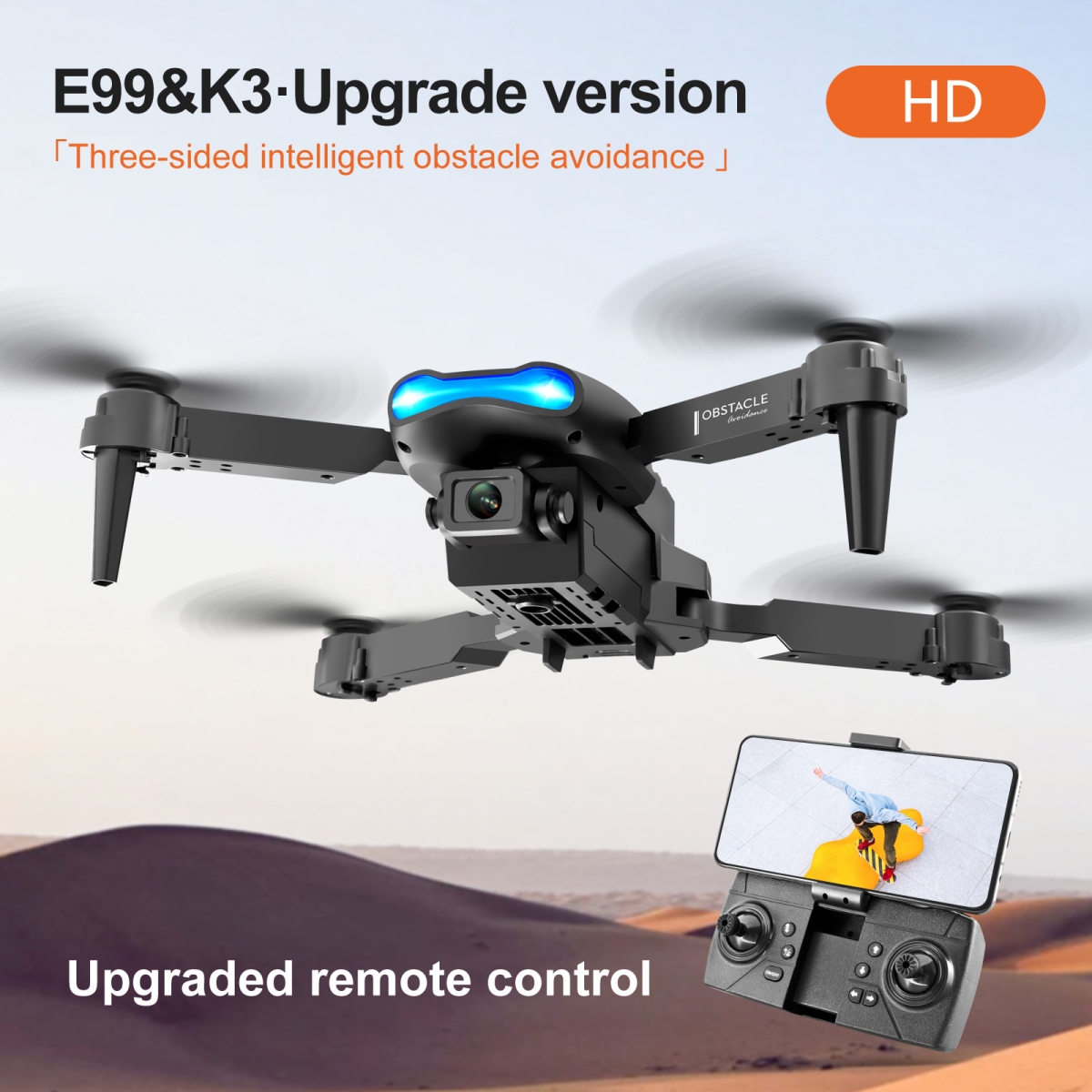 NT32774 E99 K3 Pro 18 Minutes Battery Life Three-sided Obstacle Avoidance Drone