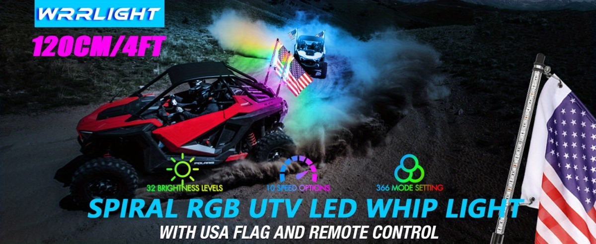 NT32819 4 ft. True MODS LED Whip Light for UTV ATV