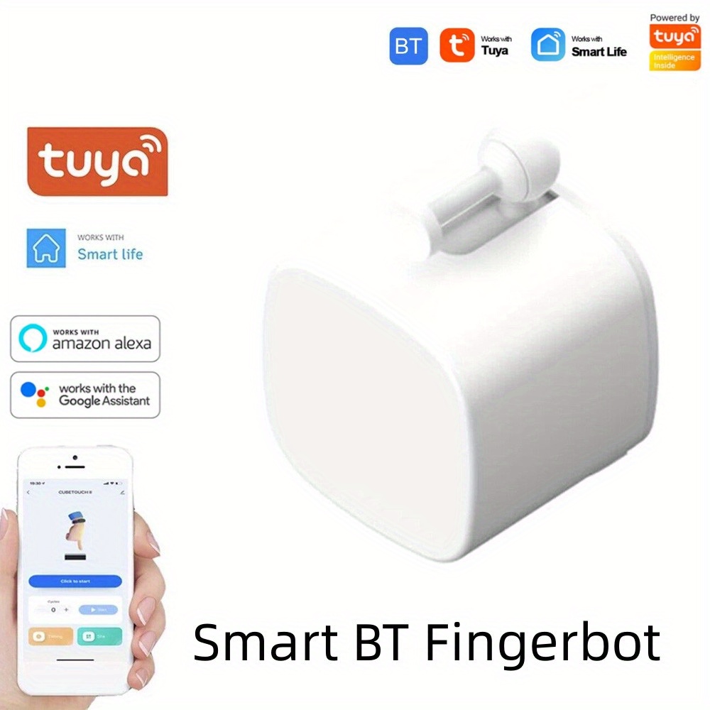 NT32821 Switch Button Pusher Smart Home Robot Smart Life APP Remote Control Tuya BT Smart Fingerbot