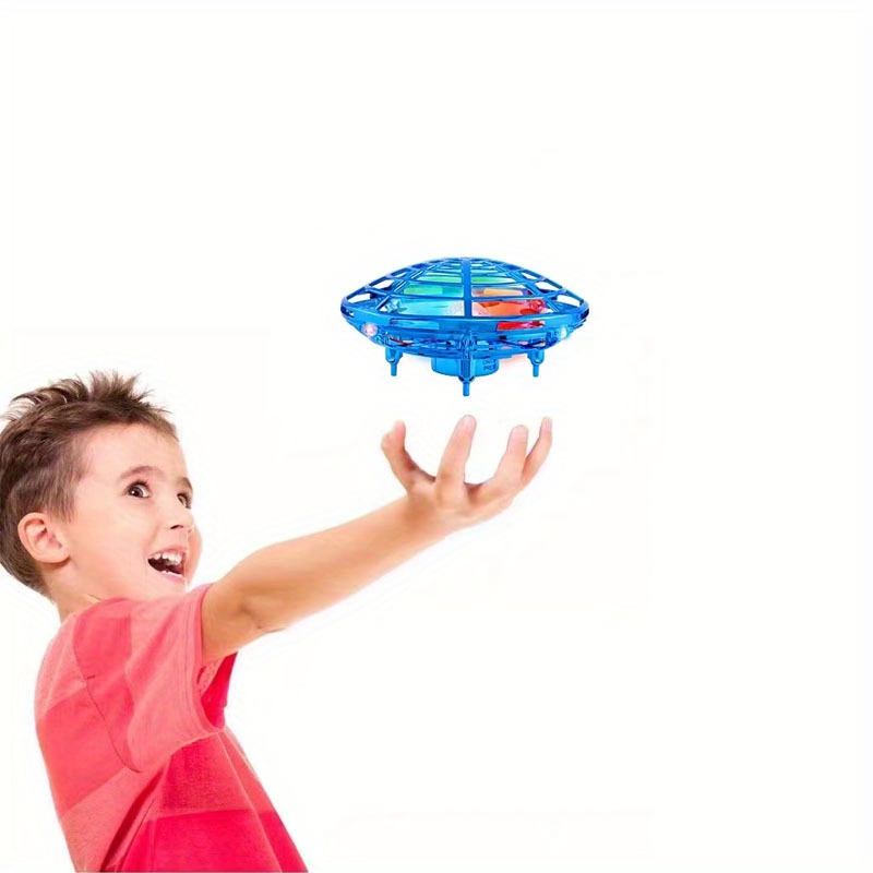 NT32827 UFO Induction Aircraft Hand-throwing Suspended Flying Saucer Mini Four-axis Drone Childrens Toy