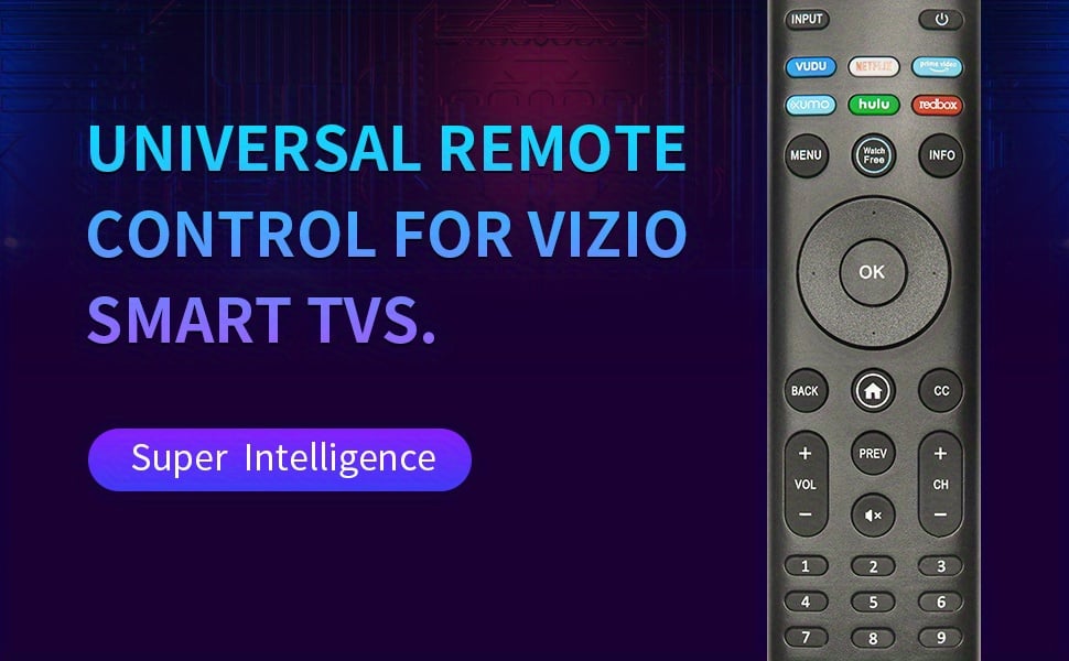 NT32845 Universal Remote Control XRT140 for VIZIO All LED LCD HD 4K UHD HDR Smart TVs -  netjett