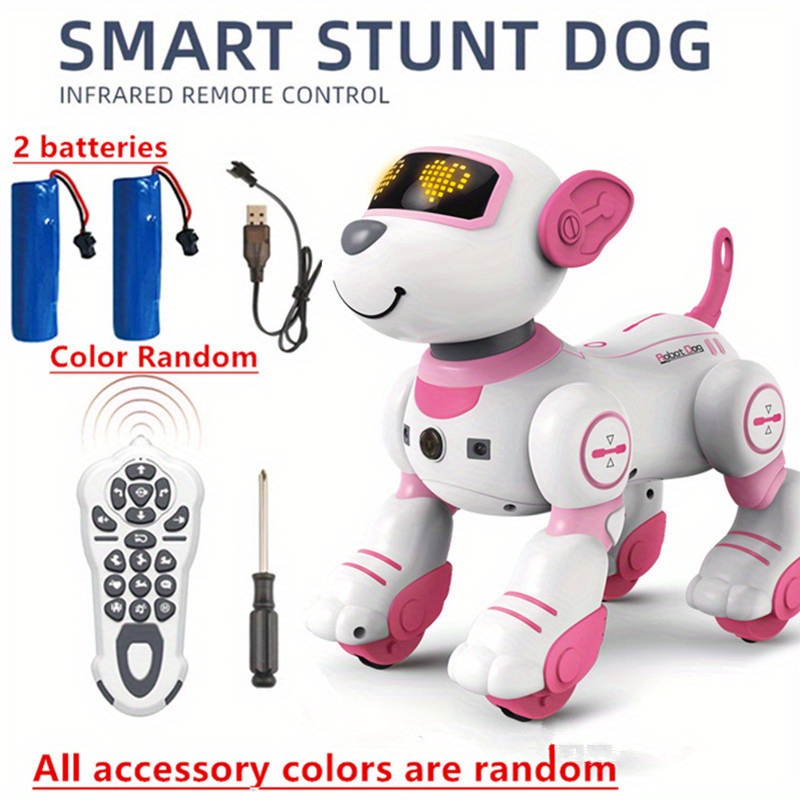 NT32852 Dual Electric Version Remote Control Robot Dog Stunt Pet Dog Electric Remote Control Model Electronic Toy -  netjett